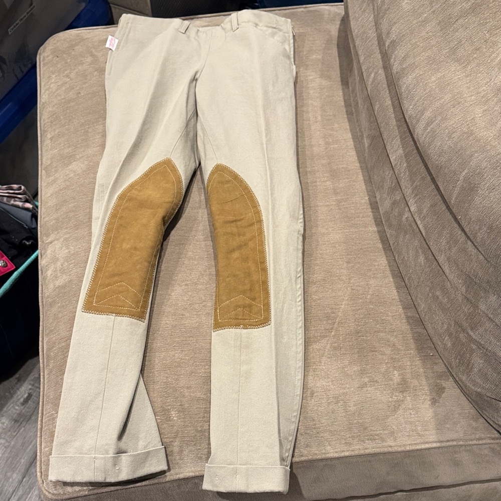 The Tailored Sportsman Beige Riding Breeches - Picture 3 of 5